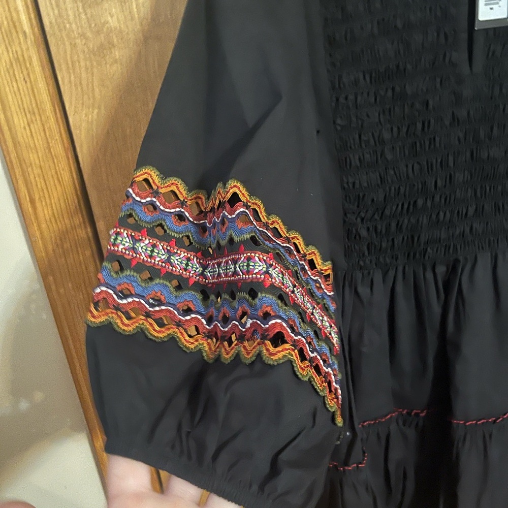 Sachin and Babi Black Embroidered Dress - Picture 2 of 6